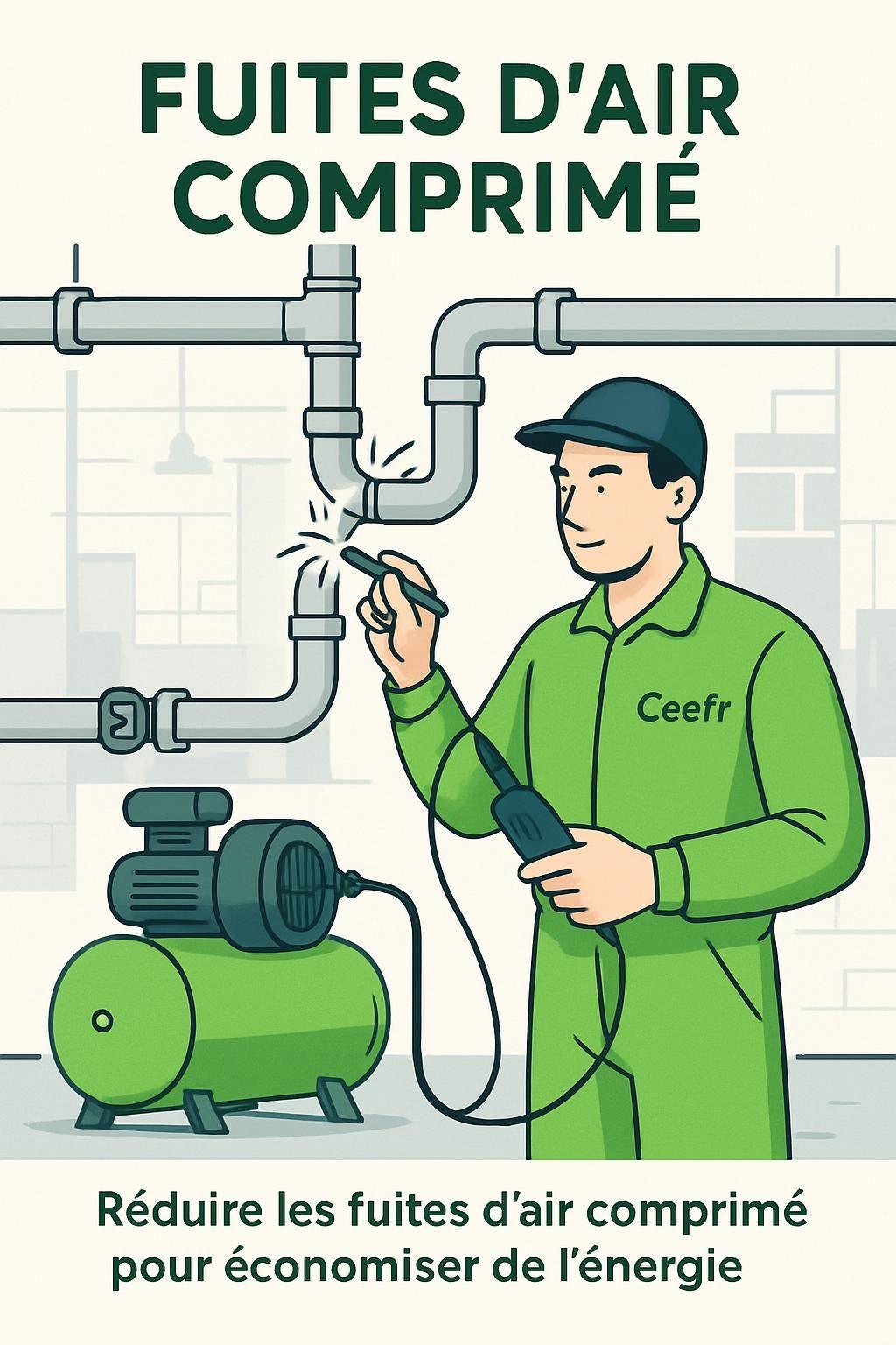 découvrez comment réduire les fuites d'air comprimé pour optimiser la consommation d'énergie et réaliser des économies significatives dans vos installations industrielles.
